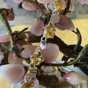 Vintage 925 lemon citrine bracelet